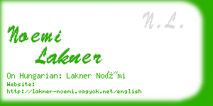 noemi lakner business card